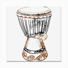 Djembe Music S Canvas Print