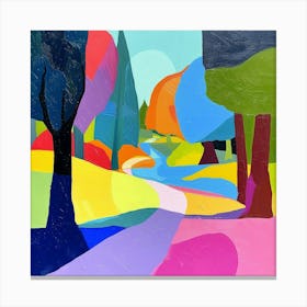 Abstract Park Collection Forest Park Portland 1 Canvas Print