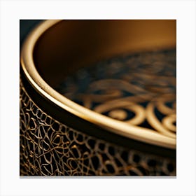 Gold - Plated Bowl Canvas Print