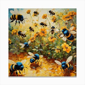 Swarm of bees 1 Canvas Print