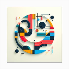 Abstract Geometric Design Canvas Print