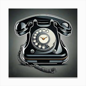 Vintage Telephone Canvas Print