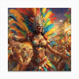 Carnival Dancer Canvas Print