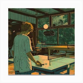 Ping Pong Table 2 Canvas Print