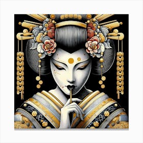 Geishaart130 Canvas Print