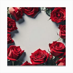 Heart Of Roses 2 Canvas Print