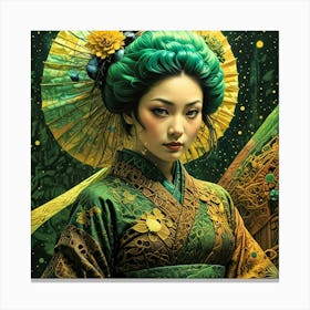 Japan Geisha Visual 16 Canvas Print