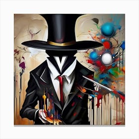abstract painting magician 1 Canvas Print