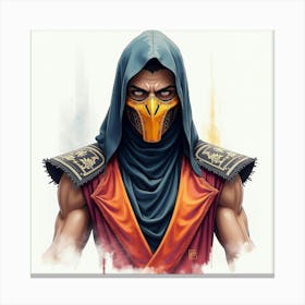 Mortal Kombat Ninja Fighter Concept Art (513) Canvas Print