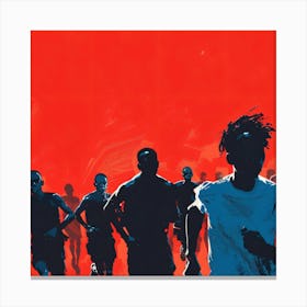 Runner'S Race 5 Canvas Print