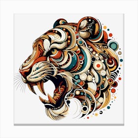 Abstract Tiger Canvas Print