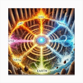 Elemental Convergence Array Harmonized Attack 1 Canvas Print