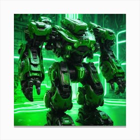 Robot In A Futuristic Setting Canvas Print