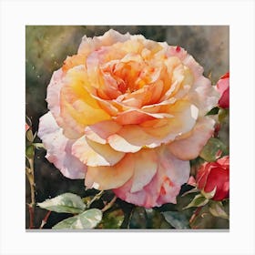 Grandiflora Rose 1 Canvas Print