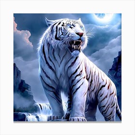 White Tiger Canvas Print