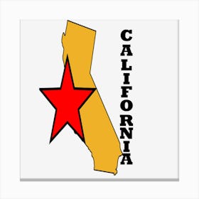 Californiamap Canvas Print
