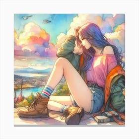 Anime Girl 10 Canvas Print