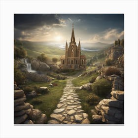 Church On The Hill Canvas Print