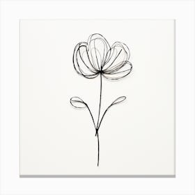 Wire Flower Canvas Print
