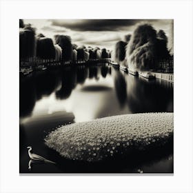 Black And White Infrared Photography Canvas Print