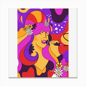 Psychedelic Woman Canvas Print