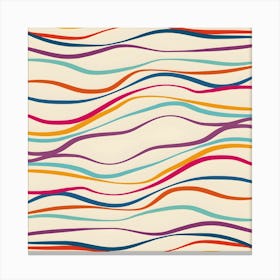 Abstract Wavy Pattern Canvas Print