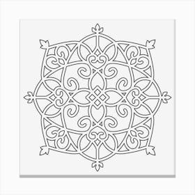 Iron Mandala 10 Canvas Print