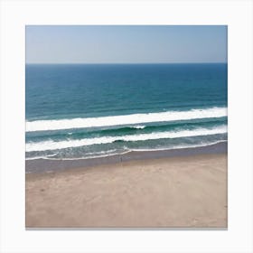 Aerial View Of A Beach 27 Canvas Print