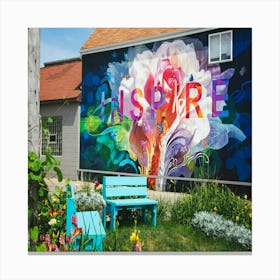 Inspire Mural 1 Canvas Print