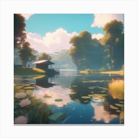 Lily Pond 18 Canvas Print