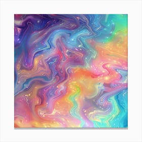 Rainbow Swirls 1 Canvas Print