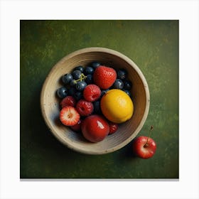 Gardener Summer Fruits Art Print 2 Canvas Print