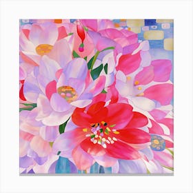 Pastel Petals and Patterns Canvas Print