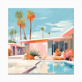 Palm Springs House 2 Canvas Print