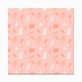 Pink And White Pattern Canvas Print