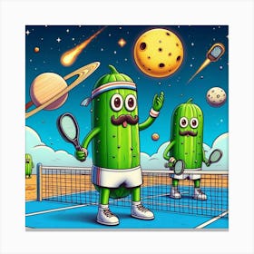 Pickleball in Space Canvas Print