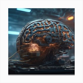 Futuristic Brain 5 Canvas Print