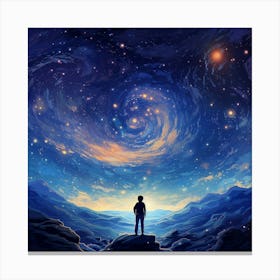 Starry Night Sky 1 Canvas Print