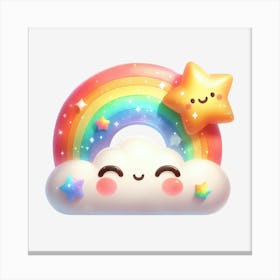 Rainbow Cloud Canvas Print