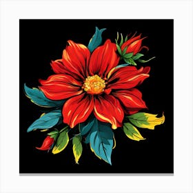 Russian Flower Canvas Print