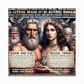 Adam And Eve 4 Canvas Print