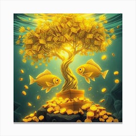 Gold Tree 8 Canvas Print