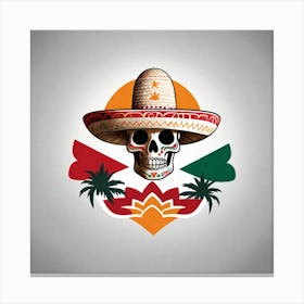 Mexican Skull 85 Canvas Print