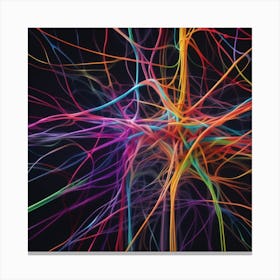 Colorful Neuron 2 Canvas Print
