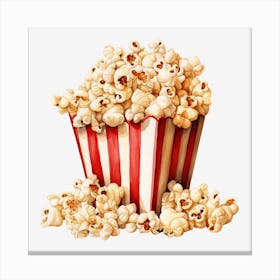 Popcorn In A Box Canvas Print