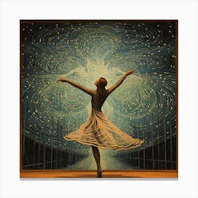 Dancer In The Stars Canvas Print