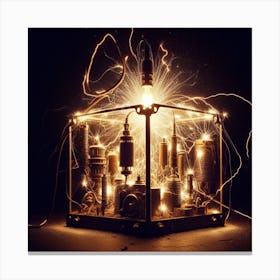 Electric Dreams: Sparking Life into Everyday Objects Canvas Print