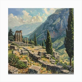 Delphi, Greece Canvas Print