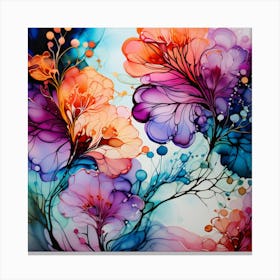 Abstract Floral Painting 3 Canvas Print