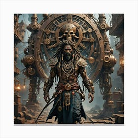 Man With Dreadlocks Canvas Print